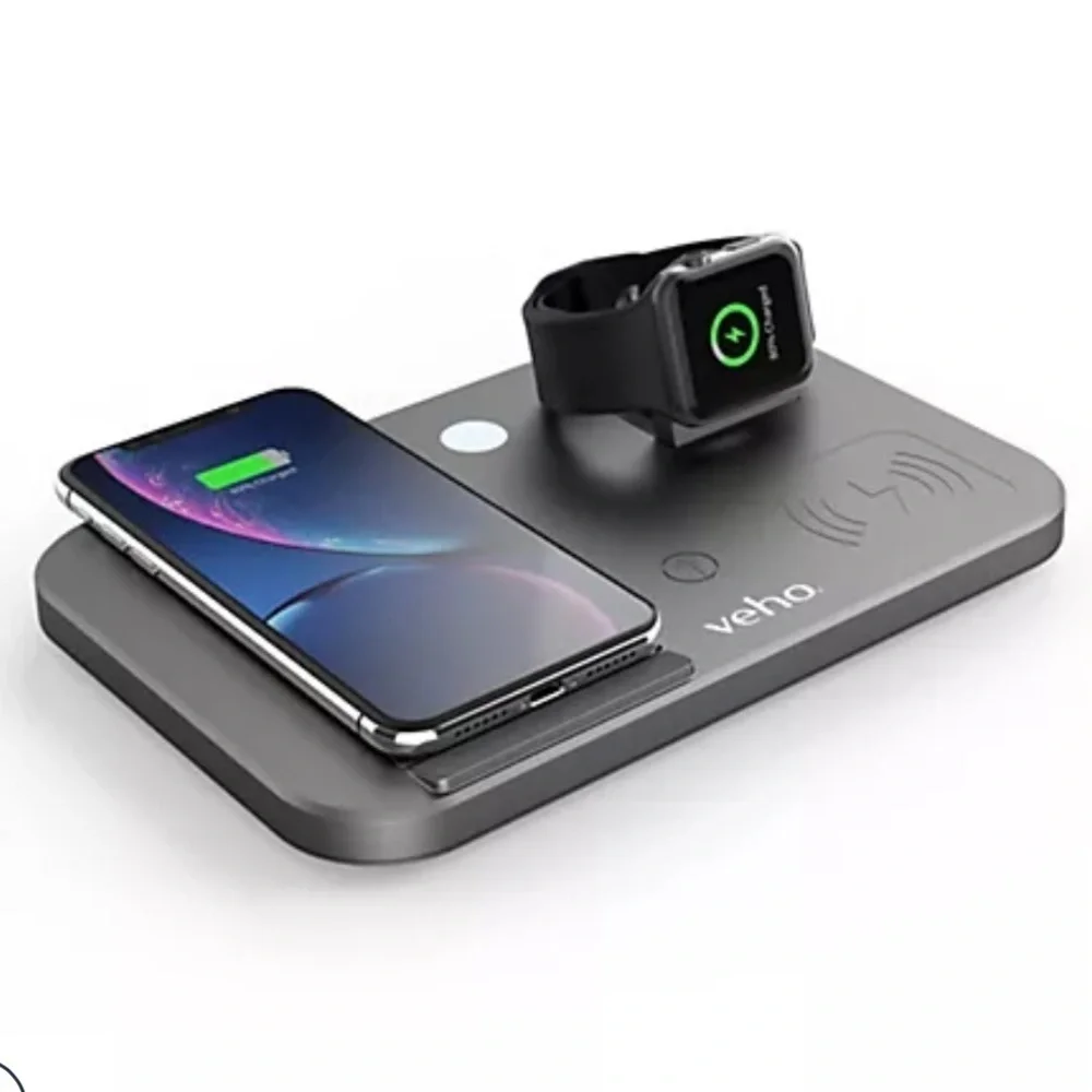 Veho DS-7 Qi‎ Wireless Multi-Charging Station w/LED Night Ligh